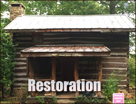Historic Log Cabin Restoration  Stow, Ohio